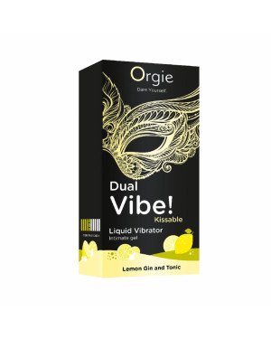 Рідкий вібратор Orgie - Dual Vibe! Lemon Gin And Tonic Kissable Liquid Vibrator (15 мл) Рідкий вібратор Orgie - Dual Vibe! Lemon Gin And Tonic Kissable Liquid Vibrator (15 мл)