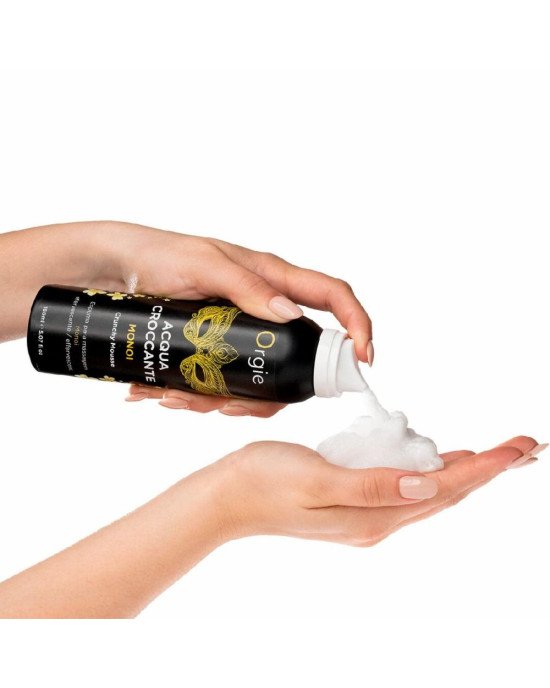 Масажна пінка Orgie – Acqua Croccante Monoi (150 мл), ефект бульбашок, що лопаються Масажна пінка Orgie – Acqua Croccante Monoi (150 мл), ефект бульбашок, що лопаються
