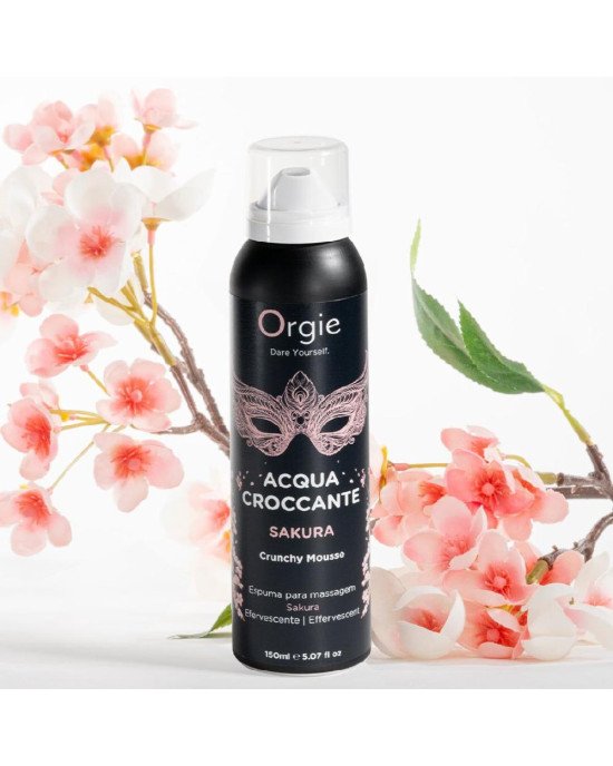Масажна пінка Orgie – Acqua Croccante Sakura (150 мл), ефект бульбашок, що лопаються Масажна пінка Orgie – Acqua Croccante Sakura (150 мл), ефект бульбашок, що лопаються