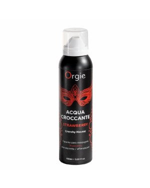 Масажна пінка Orgie – Acqua Croccante Strawberry (150 мл), ефект бульбашок, що лопаються