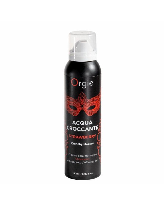 Масажна пінка Orgie – Acqua Croccante Strawberry (150 мл), ефект бульбашок, що лопаються Масажна пінка Orgie – Acqua Croccante Strawberry (150 мл), ефект бульбашок, що лопаються