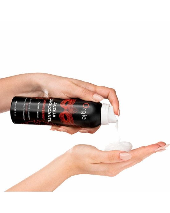 Масажна пінка Orgie – Acqua Croccante Strawberry (150 мл), ефект бульбашок, що лопаються Масажна пінка Orgie – Acqua Croccante Strawberry (150 мл), ефект бульбашок, що лопаються