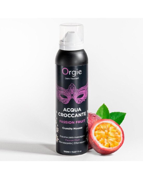 Масажна пінка Orgie – Acqua Croccante Passion Fruit (150 мл), ефект бульбашок, що лопаються Масажна пінка Orgie – Acqua Croccante Passion Fruit (150 мл), ефект бульбашок, що лопаються