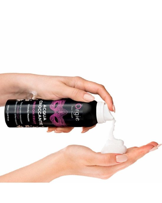 Масажна пінка Orgie – Acqua Croccante Passion Fruit (150 мл), ефект бульбашок, що лопаються Масажна пінка Orgie – Acqua Croccante Passion Fruit (150 мл), ефект бульбашок, що лопаються