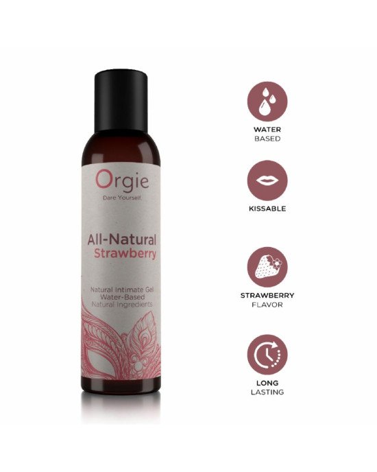 Лубрикант на водній основі Orgie - All - Natural Strawberry (150 мл)