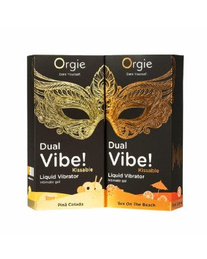 Рідкий вібратор Orgie - Dual Vibe! Pina Colada Kissable Liquid Vibrator (15 мл) Рідкий вібратор Orgie - Dual Vibe! Pina Colada Kissable Liquid Vibrator (15 мл)