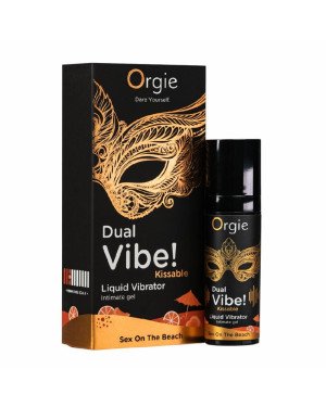 Рідкий вібратор Orgie - Dual Vibe! Sex On The Beach Kissable Liquid Vibrator (15 мл)