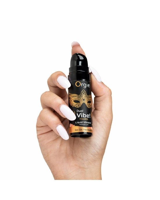 Рідкий вібратор Orgie - Dual Vibe! Sex On The Beach Kissable Liquid Vibrator (15 мл)