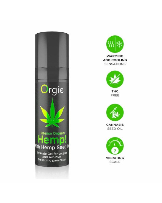 Стимулювальний гель для клітора Orgie - Hemp! Intense Orgasm (15 мл) Стимулювальний гель для клітора Orgie - Hemp! Intense Orgasm (15 мл)