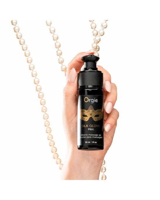 Набір для перлинного масажу Orgie – Pearls Lust Massage (30 мл), силіконовий гель, намисто Набір для перлинного масажу Orgie – Pearls Lust Massage (30 мл), силіконовий гель, намисто