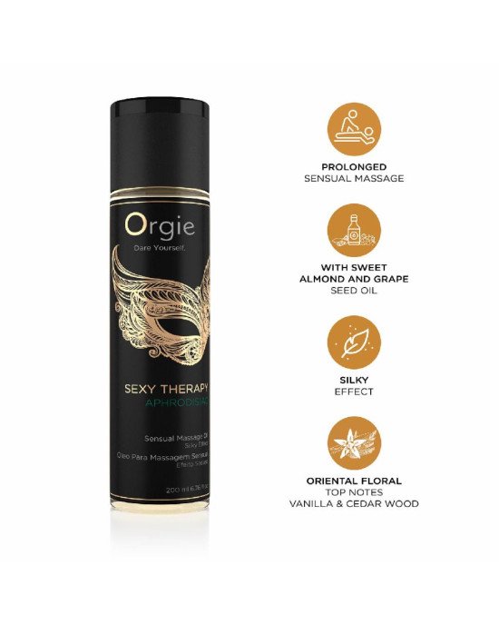 Масажна олія Orgie – Sexy Therapy Aphrodisiac (200 мл), гібридна Масажна олія Orgie – Sexy Therapy Aphrodisiac (200 мл), гібридна