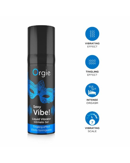 Рідкий вібратор Orgie - Sexy Vibe! Liquid Vibrator (15 мл) Рідкий вібратор Orgie - Sexy Vibe! Liquid Vibrator (15 мл)