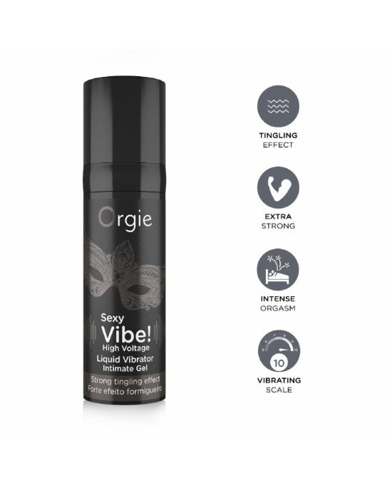 Рідкий вібратор Orgie - Sexy Vibe! High Voltage (15 мл) Рідкий вібратор Orgie - Sexy Vibe! High Voltage (15 мл)