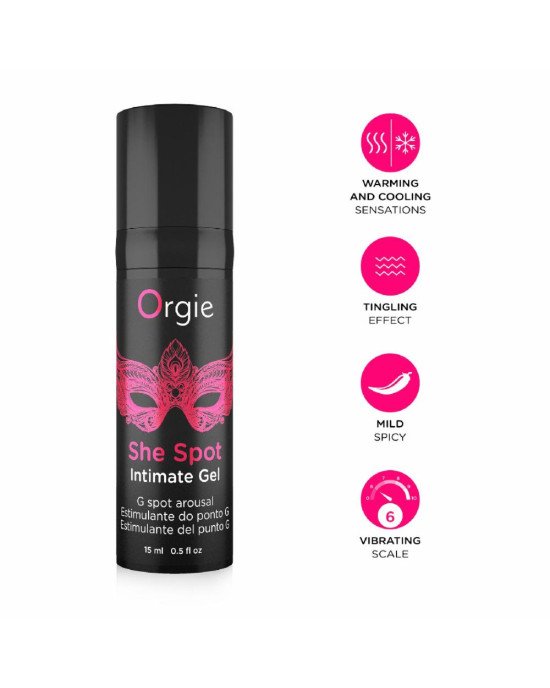 Гель для стимуляції точки G Orgie - She Spot Intimate Gel (15 мл) Гель для стимуляції точки G Orgie - She Spot Intimate Gel (15 мл)