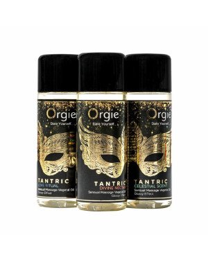 Набір олій для тантричного масажу Orgie – Tantric Mini Size Collection (3х30 мл), зволоження Набір олій для тантричного масажу Orgie – Tantric Mini Size Collection (3х30 мл), зволоження