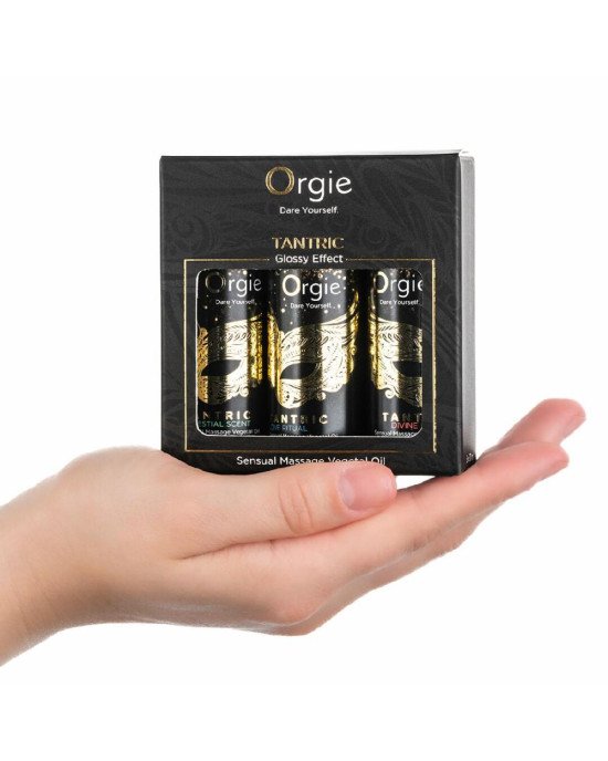 Набір олій для тантричного масажу Orgie – Tantric Mini Size Collection (3х30 мл), зволоження Набір олій для тантричного масажу Orgie – Tantric Mini Size Collection (3х30 мл), зволоження