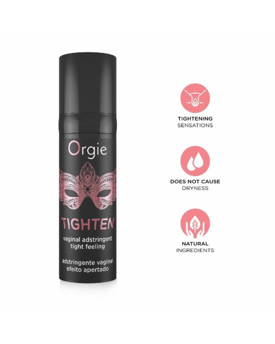 Гель для звуження піхви Orgie – Tighten (15 мл), зв’язні властивості без сухості Гель для звуження піхви Orgie – Tighten (15 мл), зв’язні властивості без сухості