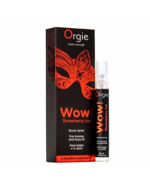 Спрей для орального сексу Orgie – Wow! Strawberry Ice (10 мл) з охолоджувальним ефектом