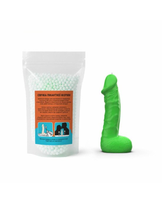 Свічка у вигляді члена Чистий Кайф LARGE Green Свічка у вигляді члена Чистий Кайф LARGE Green