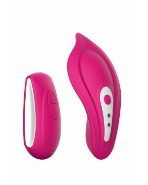 Вібратор у трусики Liebe Panty Vibe Recargable Cerise, нагрів до 39 °C, пульт, трусики в комплекті