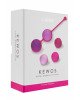 Вагінальні кульки Liebe Kewos — Cerise/Candy Violet, 5 кульок у комплекті, 15, 25, 35, 45 та 55 г Вагінальні кульки Liebe Kewos — Cerise/Candy Violet, 5 кульок у комплекті, 15, 25, 35, 45 та 55 г