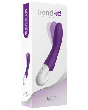 Вібратор точки G Liebe Bend It Rechargeable Purple, 10 режимів, дуже потужний, гнучкий стовбур Вібратор точки G Liebe Bend It Rechargeable Purple, 10 режимів, дуже потужний, гнучкий стовбур