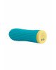 Віброкуля S Pleasures Bullets Twist & Shout Turquoise, бірюзова, ребриста поверхня, 10 режимів
