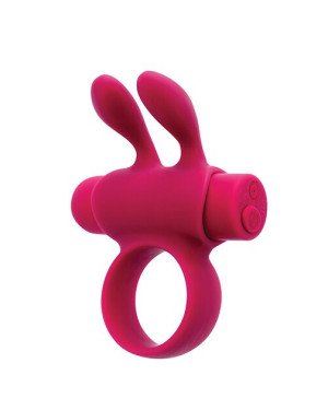 Ерекційне віброкільце S Pleasures Premium Rabbit Ring, рожеве, зі знімною віброкулею та вушками