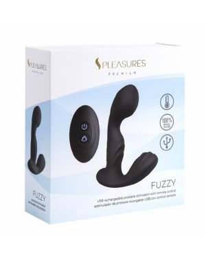 Вібромасажер простати S Pleasures Premium FUZZY, чорний, з рельєфом, 10 режимів вібрації, нагрів Вібромасажер простати S Pleasures Premium FUZZY, чорний, з рельєфом, 10 режимів вібрації, нагрів