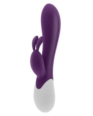 Вібратор-кролик S Pleasures Premium Corabi Rabbit, фіолетовий, вушка для клітора, 16 режимів, нагрів