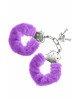 Наручники S Pleasures Furry Cuffs Purple з пухнастим оздобленням, 2 ключі в комплекті Наручники S Pleasures Furry Cuffs Purple з пухнастим оздобленням, 2 ключі в комплекті