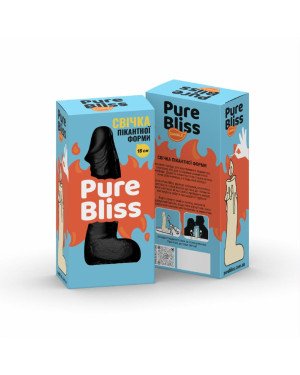Свічка у вигляді члена Pure Bliss MINI Black 15 см Свічка у вигляді члена Pure Bliss MINI Black 15 см