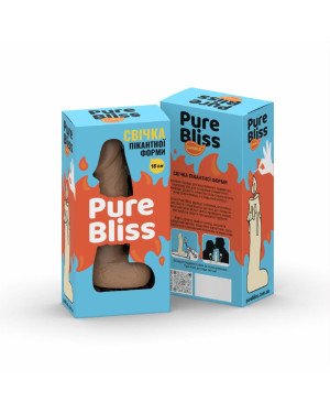 Свічка у вигляді члена Pure Bliss MINI Brown 15 см Свічка у вигляді члена Pure Bliss MINI Brown 15 см
