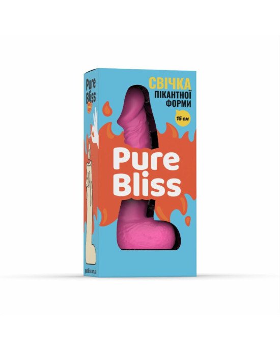 Свічка у вигляді члена Pure Bliss MINI Pink 15 см Свічка у вигляді члена Pure Bliss MINI Pink 15 см