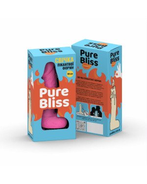 Свічка у вигляді члена Pure Bliss MINI Pink 15 см Свічка у вигляді члена Pure Bliss MINI Pink 15 см