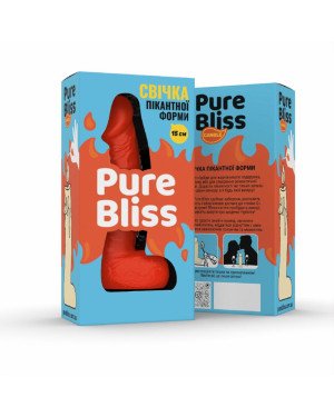 Свічка у вигляді члена Pure Bliss MINI Orange 15 см Свічка у вигляді члена Pure Bliss MINI Orange 15 см
