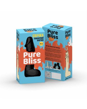 Свічка у вигляді члена Pure Bliss BIG Black 18 см Свічка у вигляді члена Pure Bliss BIG Black 18 см