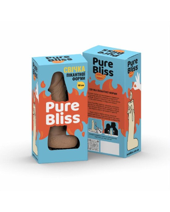 Свічка у вигляді члена Pure Bliss BIG Brown 18 см Свічка у вигляді члена Pure Bliss BIG Brown 18 см