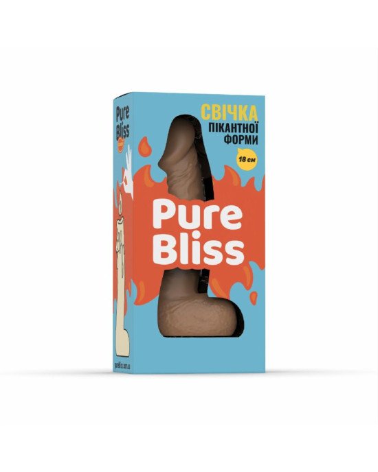 Свічка у вигляді члена Pure Bliss BIG Brown 18 см Свічка у вигляді члена Pure Bliss BIG Brown 18 см