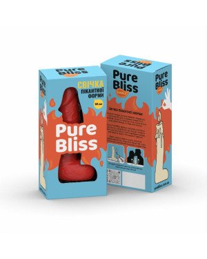 Свічка у вигляді члена Pure Bliss BIG Red 18 см Свічка у вигляді члена Pure Bliss BIG Red 18 см