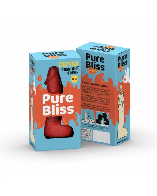 Свічка у вигляді члена Pure Bliss BIG Red 18 см Свічка у вигляді члена Pure Bliss BIG Red 18 см