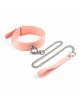 Нашийник із повідцем Liebe Seele Dark Candy Pink Collar with Leash Нашийник із повідцем Liebe Seele Dark Candy Pink Collar with Leash