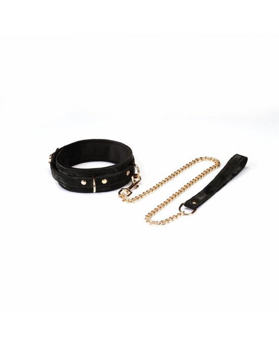 Нашийник з повідцем Liebe Seele Boudoir Amor Collar with Leash Black Нашийник з повідцем Liebe Seele Boudoir Amor Collar with Leash Black