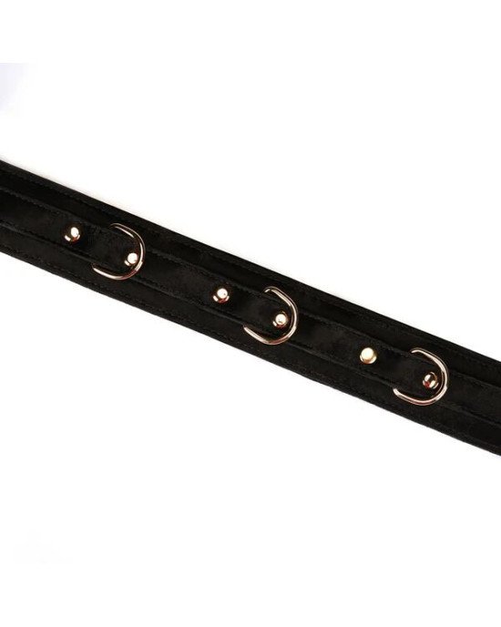 Нашийник з повідцем Liebe Seele Boudoir Amor Collar with Leash Black Нашийник з повідцем Liebe Seele Boudoir Amor Collar with Leash Black