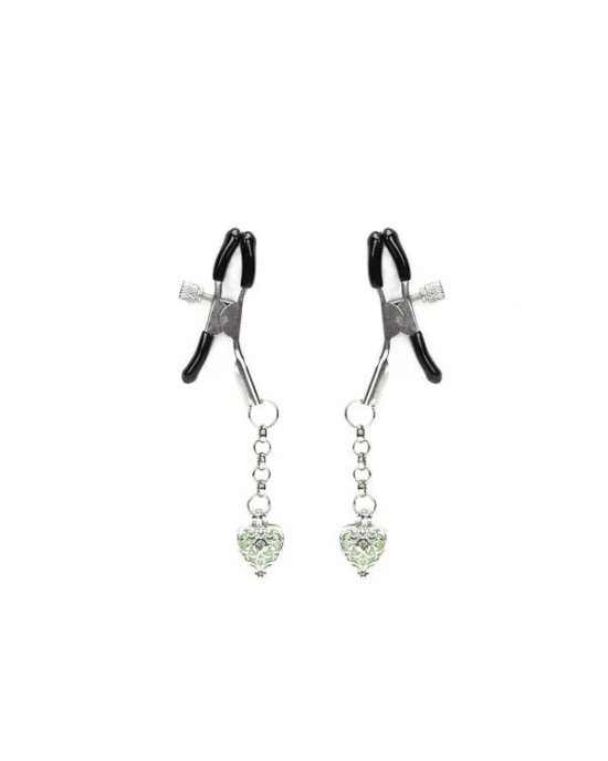 Затискачі для сосків Liebe Seele Glow-in-dark Nipple Clamps Green Затискачі для сосків Liebe Seele Glow-in-dark Nipple Clamps Green