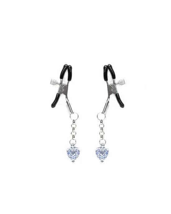 Затискачі для сосків Liebe Seele Glow-in-dark Nipple Clamps Blue Затискачі для сосків Liebe Seele Glow-in-dark Nipple Clamps Blue