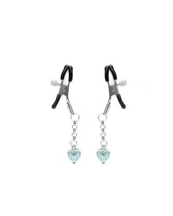 Затискачі для сосків Liebe Seele Glow-in-dark Nipple Clamps Light Blue Затискачі для сосків Liebe Seele Glow-in-dark Nipple Clamps Light Blue