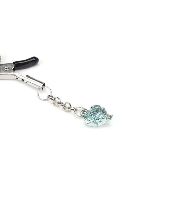 Затискачі для сосків Liebe Seele Glow-in-dark Nipple Clamps Light Blue Затискачі для сосків Liebe Seele Glow-in-dark Nipple Clamps Light Blue