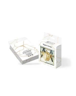 Затискачі для сосків Liebe Seele Hollow Heart Nipple Clamps Gold Затискачі для сосків Liebe Seele Hollow Heart Nipple Clamps Gold