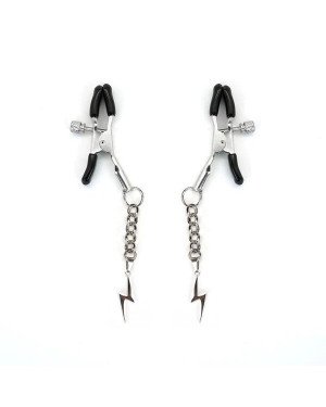 Затискачі для сосків Liebe Seele Lightning Nipple Clamps Silver Затискачі для сосків Liebe Seele Lightning Nipple Clamps Silver